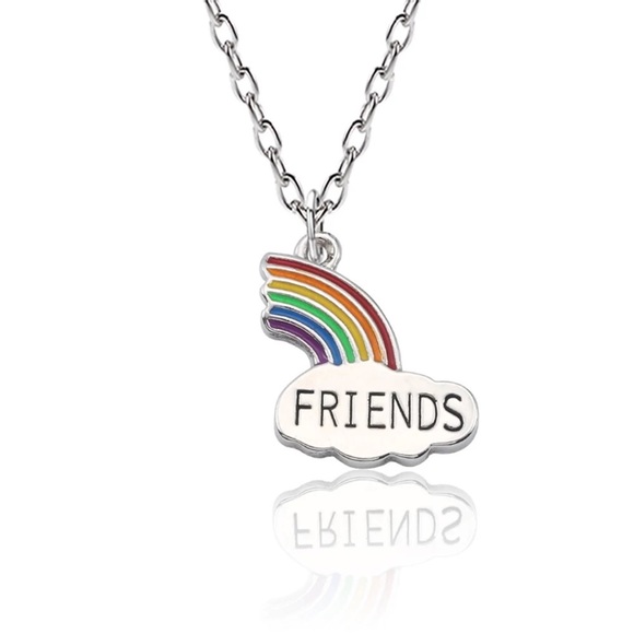 Best Friends Silver Rainbow 🌈 BF Necklaces. - Picture 3 of 7